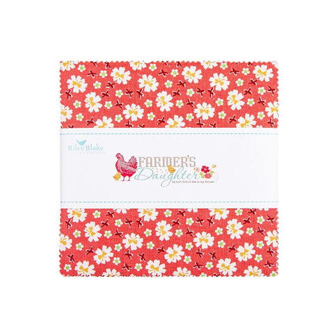 SALE Farmer's Daughter Charm Pack 5" Stacker Bundle 5-17160-42 - Riley Blake Designs - 42 piece Precut Pre cut - Quilting Cotton Fabric