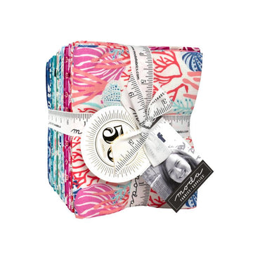 SALE Reef AB Fat Quarter Bundle 34 pieces 27340AB - Moda Fabrics -  Precut - Sea Plants Ocean - Quilting Cotton Fabric