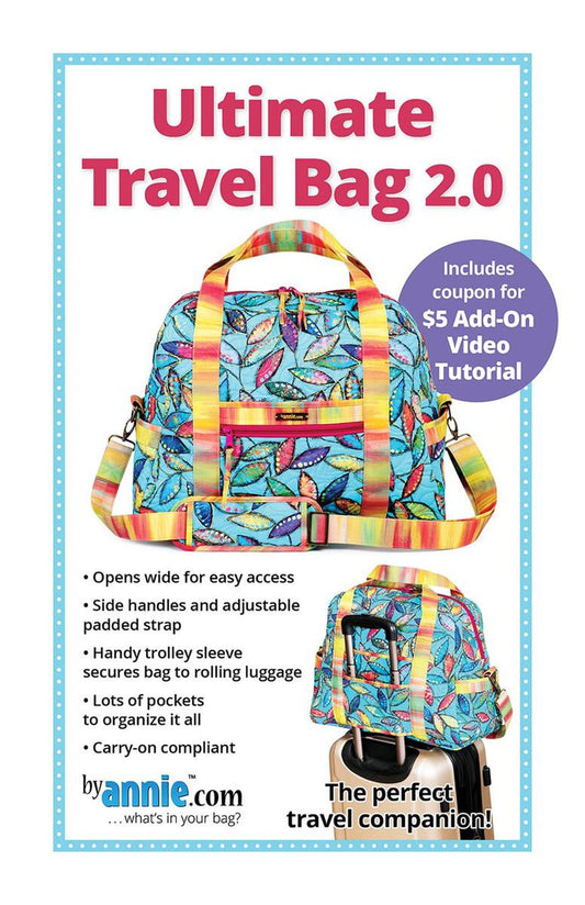 SALE Ultimate Travel Bag 2.0 Bag Project PATTERN P253 -Annie - Riley Blake Designs - INSTRUCTIONS Only - Carry-On Compliant