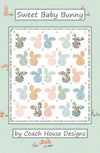 SALE Sweet Baby Bunny Quilt PATTERN P250 - Coach House Designs - Riley Blake Designs- INSTRUCTIONS Only - Easy Baby Shower