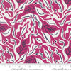 Image of Reef Under the Sea Magenta quilting cotton fabric by Kate Spain for Moda Fabrics. Features seaweed on a purple background. Cute Little Fabric Shop