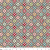 2 yard 28" End of Bolt - Farmer's Daughter Flower Patch Rustic Gray Floral Fabric WIDEBACK 108" Wide - Riley Blake Quilting Cotton Fabric