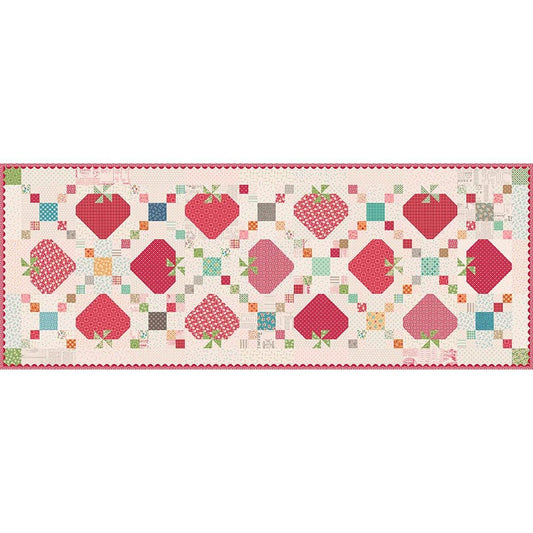 DEAL Sweet Strawberry Patch Runner Box Quilt Kit KT-17161 - Lori Holt - Riley Blake Designs - Farmer's Daughter - Quilting Cotton Fabric