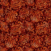Image of Born to Run Paisley Cayenne quilting cotton fabric by Dan Morris for QT Fabrics. Features paisley on a red brown background. Cute Little Fabric Shop