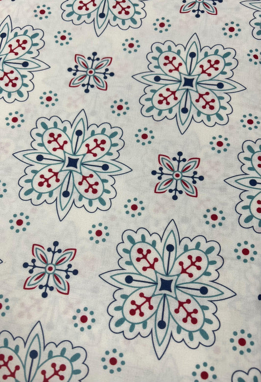 2 yard 35" End Of Bolt - SALE Americana Parade WIDEBACK WB16104 Raindrop - Riley Blake Designs - 108" - Quilting Cotton Fabric