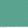Image of Farmer's Daughter Weave Cozy quilting cotton fabric by Lori Holt for Riley Blake Designs. Features geometric on a green background. Cute Little Fabric Shop