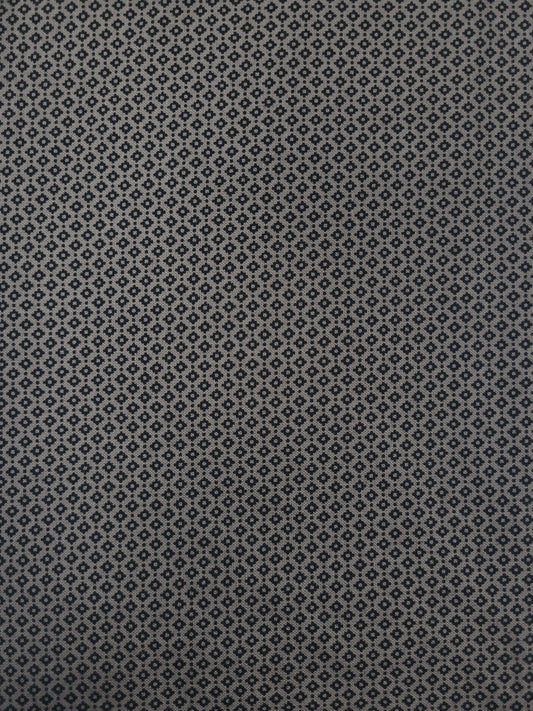 CLEARANCE 19" End of Bolt - Bountiful Autumn Geo C10860 Gray Brown - Riley Blake - Reproduction Print Geometric - Quilting Cotton Fabric