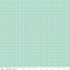 Bee Ginghams Camille C12560 Sea Glass - Riley Blake Designs - 1/8" PRINTED Gingham Plaid Checks - Lori Holt - Quilting Cotton Fabric