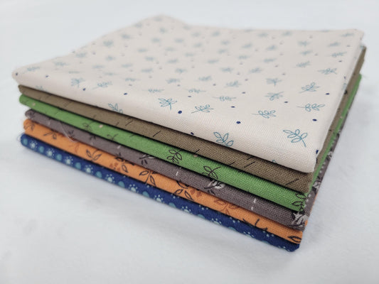 Autumn Fat Quarter Bundle 6 pieces 6FQ-AUTUMN - Lori Holt - Riley Blake Designs -  Precut - Nature Outdoors - Quilting Cotton Fabric