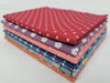 SALE Bee Dots Fat Quarter Bundle 6 pieces 6FQ-BEEDOTS - Lori Holt - Riley Blake Designs -  Precut - Floral Flower - Quilting Cotton Fabric