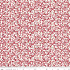 Image of Radiant Ruby Leaves Cloud quilting cotton fabric by Dani Mogstad for Riley Blake Designs. Features leaves on a white background. Cute Little Fabric Shop