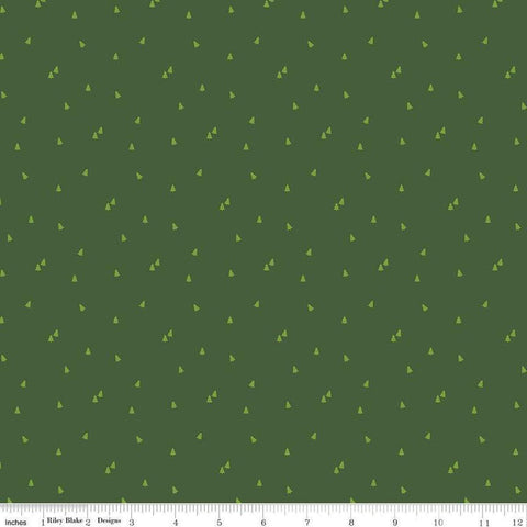 Seasonal Basics Trees C654 Green by Riley Blake Designs - Christmas Pines Tone-on-Tone - Quilting Cotton Fabric