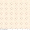 Image of Rose & Violet's Bouquet Des Fleurs Dots Cream quilting cotton fabric by Miss Rose Sister Violet for Riley Blake Designs. Features dots on a cream background. Cute Little Fabric Shop