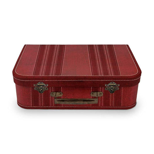Lori Holt On-The-Go Project Case ST-45605 - Riley Blake Designs - Red Typewriter Case Greyboard Textured Paper Metal Hardware Vintage