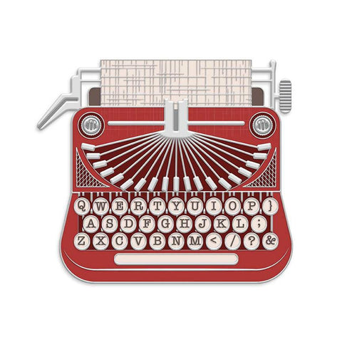 SALE Lori Holt TYPE/ography Needle & Scissor Minder ST-45609 - Riley Blake Designs - Magnet Scissor and Needle Minder Typewriter