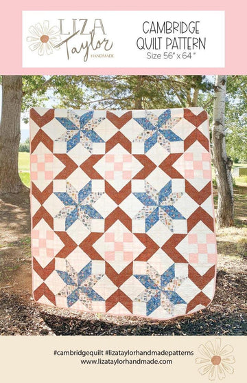 SALE Handmade Cambridge Quilt PATTERN P260 - Liza Taylor - Riley Blake Designs - INSTRUCTIONS Only - Geometric - Beginner Friendly