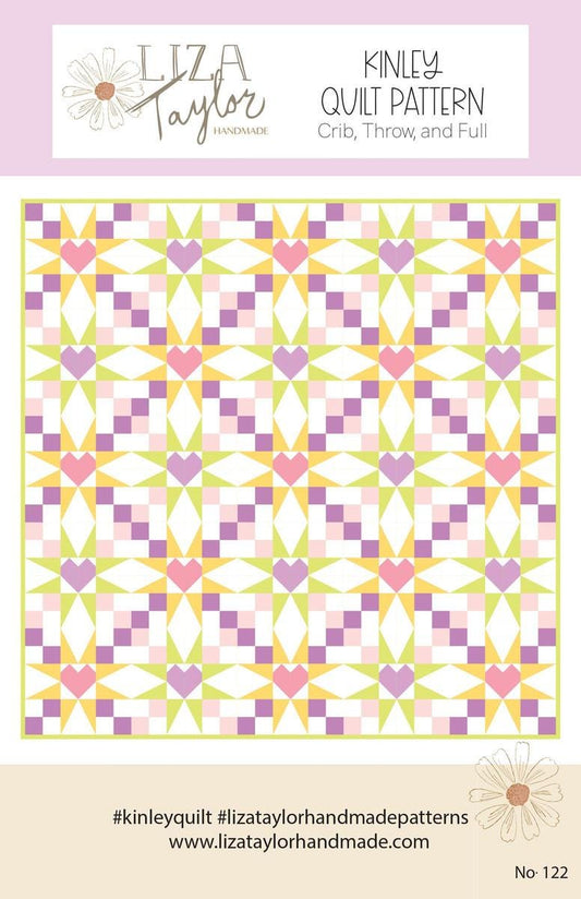 Handmade Kinley Quilt PATTERN P260 - Liza Taylor - Riley Blake Designs - INSTRUCTIONS Only - Multiple Sizes - Beginner Friendly