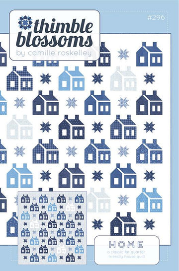 SALE Home Quilt Pattern TB-296 - Thimble Blossoms - Moda Fabrics - INSTRUCTIONS Only - Houses Star Blocks - Fat Quarter Friendly