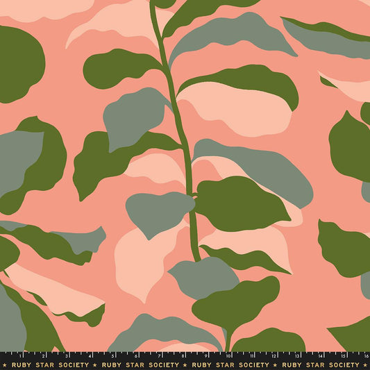 2yd End of Bolt - Calathea WIDEBACK RS5189 Light Melon - Moda Fabrics - 108" - Ruby Star Society - Quilting Cotton Fabric