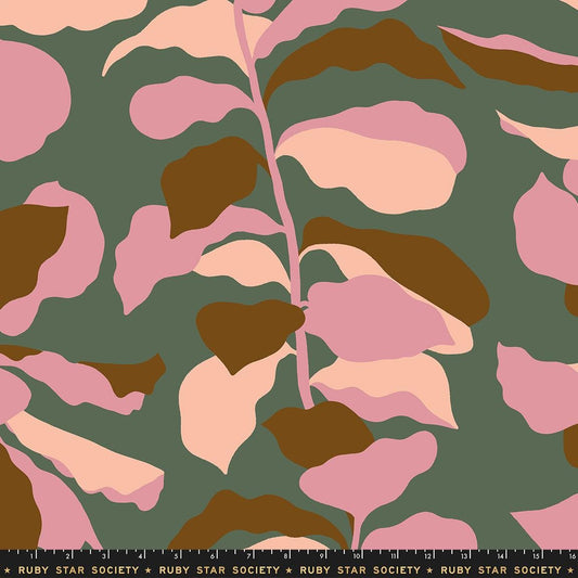 3-Yard Cut - SALE Calathea WIDEBACK RS5189 Deep Moss - Moda Fabrics - 108" - Ruby Star Society - Quilting Cotton Fabric