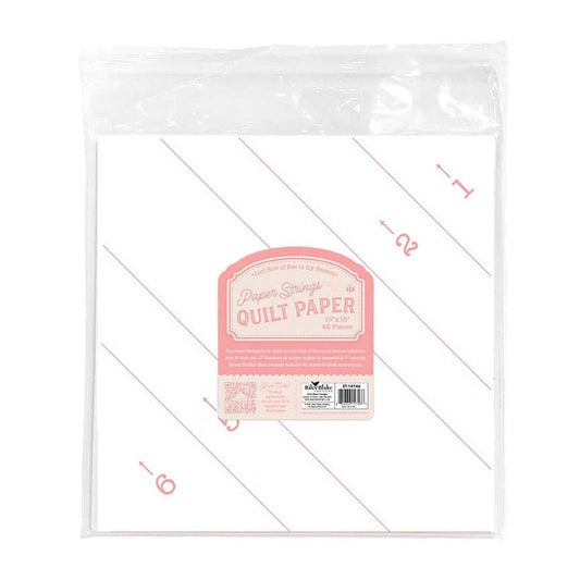 SALE 10" Paper Strings Quilt Paper ST-46800 - Lori Holt - Riley Blake Design - 7" Scrappy String Blocks Template