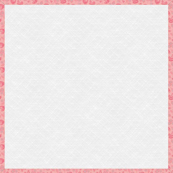Lori Holt 18" Design Board Farmer's Daughter DB-46780 Coral - Riley Blake Designs - Quilt Block Placement 18 Inches Square
