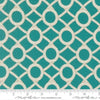 Image of Reef Rope Net Horizon quilting cotton fabric by Kate Spain for Moda Fabrics. Features ropes on a green background. Cute Little Fabric Shop