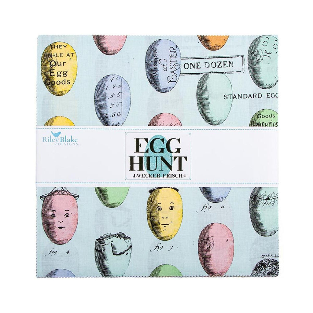 SALE Egg Hunt Layer Cake 10" Stacker Bundle 42 pieces 10-17140-42 - Riley Blake Designs - Precut Pre cut - Quilting Cotton Fabric