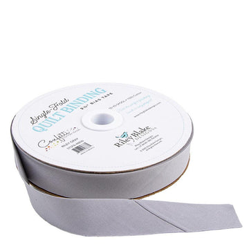 DEAL Single-Fold Quilt Binding Confetti Cotton STSFB-48836 Riley Gray - Riley Blake Designs - 2 1/2" Bias Binding - by the yard