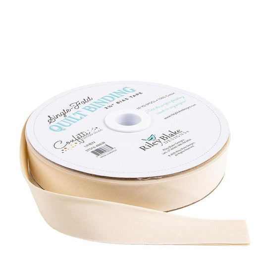 DEAL Single-Fold Quilt Binding Confetti Cotton STSFB-48838 Linen - Riley Blake Designs - 2 1/2" Bias Binding - by the yard