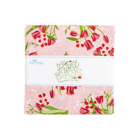Front Porch Charm Pack 5" Stacker Bundle 5-17210-42 - Riley Blake Designs - 42 piece Precut Pre cut - Quilting Cotton Fabric