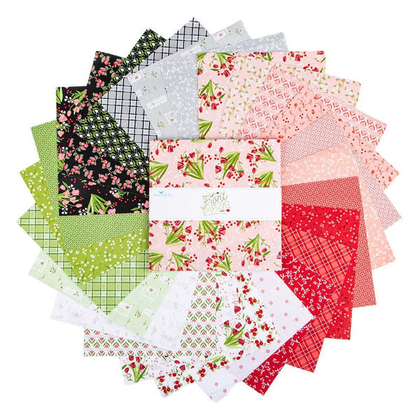 Front Porch Layer Cake 10" Stacker Bundle 10-17210-42 - Riley Blake Designs - 42 piece Precut Pre cut - Quilting Cotton Fabric