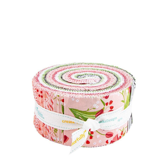 Front Porch 2.5 Inch Rolie Polie Jelly Roll 40-Piece RP-17210-40 - Riley Blake Design - Precut  - Quilting Cotton Fabric
