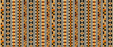 Jeepers Creepers Halloween Geo Stripe 31016 Multi X - QT Fabrics - Geometric Shapes Striped Halloween - Quilting Cotton Fabric