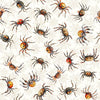 Jeepers Creepers Spiders 31015 Cream E - QT Fabrics - Insects Spider Webs Halloween Spooky Season - Quilting Cotton Fabric