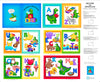 Fabric Books Dexter The Dinosaur Learn All About Letters Panel 26932 Multi X - - QT Fabrics - Baby Book Alphabet - Quilting Cotton Fabric