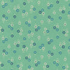 SALE Juicy Small Floral RS0092 Moss - Moda Fabrics - Novelty Flowers - Quilting Cotton Fabric