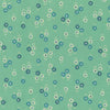 20" End of Bolt - SALE Juicy Small Floral RS0092 Moss - Moda Fabrics - Novelty Flowers - Quilting Cotton Fabric