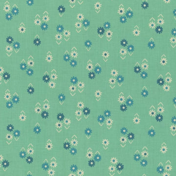 20" End of Bolt - SALE Juicy Small Floral RS0092 Moss - Moda Fabrics - Novelty Flowers - Quilting Cotton Fabric