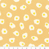 Egg & Friends Fried Eggs RS3090 Cantaloupe - Moda Fabrics - Breakfast - Ru- Star Society - Quilting Cotton Fabric