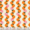 SALE Juicy Fruit Stripe RS0090 Orange - Moda Fabrics - Novelty Peaches Oranges - Quilting Cotton Fabric