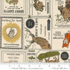 22" End of Bolt - SALE The Great Outdoors Vintage Forest 20881 Cloud - Moda Fabrics - Animals Text - Quilting Cotton Fabric