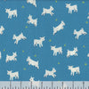 9" End of Bolt - Animal Animal Goats RS5166 Vintage Blue - Moda Fabrics - Baby Goats Kid Farm Animal - Ruby Star Society - Cotton Fabric
