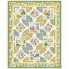 SALE Wildflower Garden Throw Quilt Kit - QT Fabrics - Pattern Fabric - Floral Flowers Leaf Leaves - Quilting Cotton Fabric