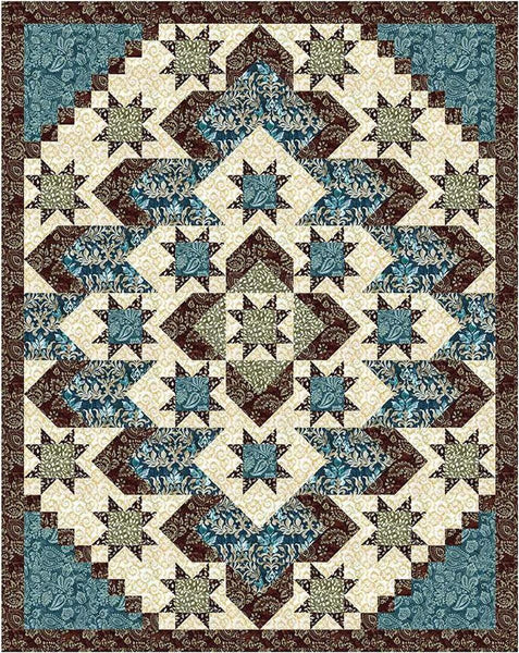 SALE Expressions Batiks Decorator Jewel Boxed Quilt Kit KTBT-1023 - Riley Blake Designs - Box Pattern Fabric - Quilting Cotton Fabric