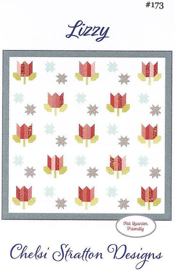 SALE Lizzy Quilt PaTTERN CSD-173 - Chelsi Stratton Designs- Moda Fabrics - INSTRUCTIONS Only - Fat Quarter Friendly