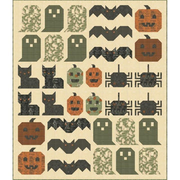 DEAL Haunting Good Time Digital QUILT TOP - Stacy Iest - Home Sweet Haunt - Moda - Digital Quilt Top -  Quilting Cotton