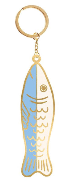 SALE Sardine Keychain RS-7086 by Alexia Abegg - Moda Fabrics - Key Ring Fish