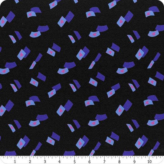 Hello Alice Aces RS2129 Black - Moda Fabrics - Playing Cards Hearts Novelty - Ru- Star - Quilting Cotton Fabric