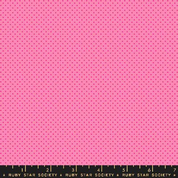 Ooh Lucky Lucky Dots RS4102 Lucky Pink - Moda Fabrics - Mini Dot Ditsy - Ruby Star Society - Quilting Cotton Fabric
